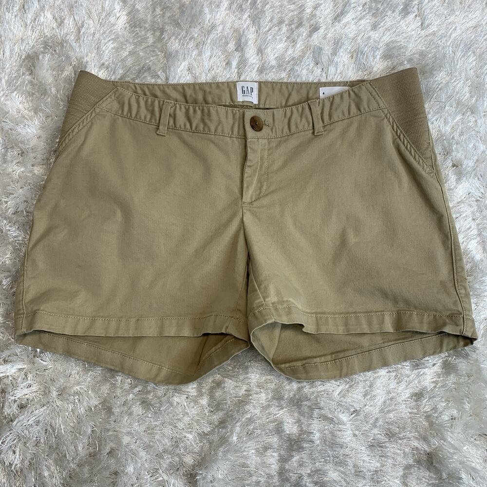 Gap Maternity Khaki Shorts Sz 4